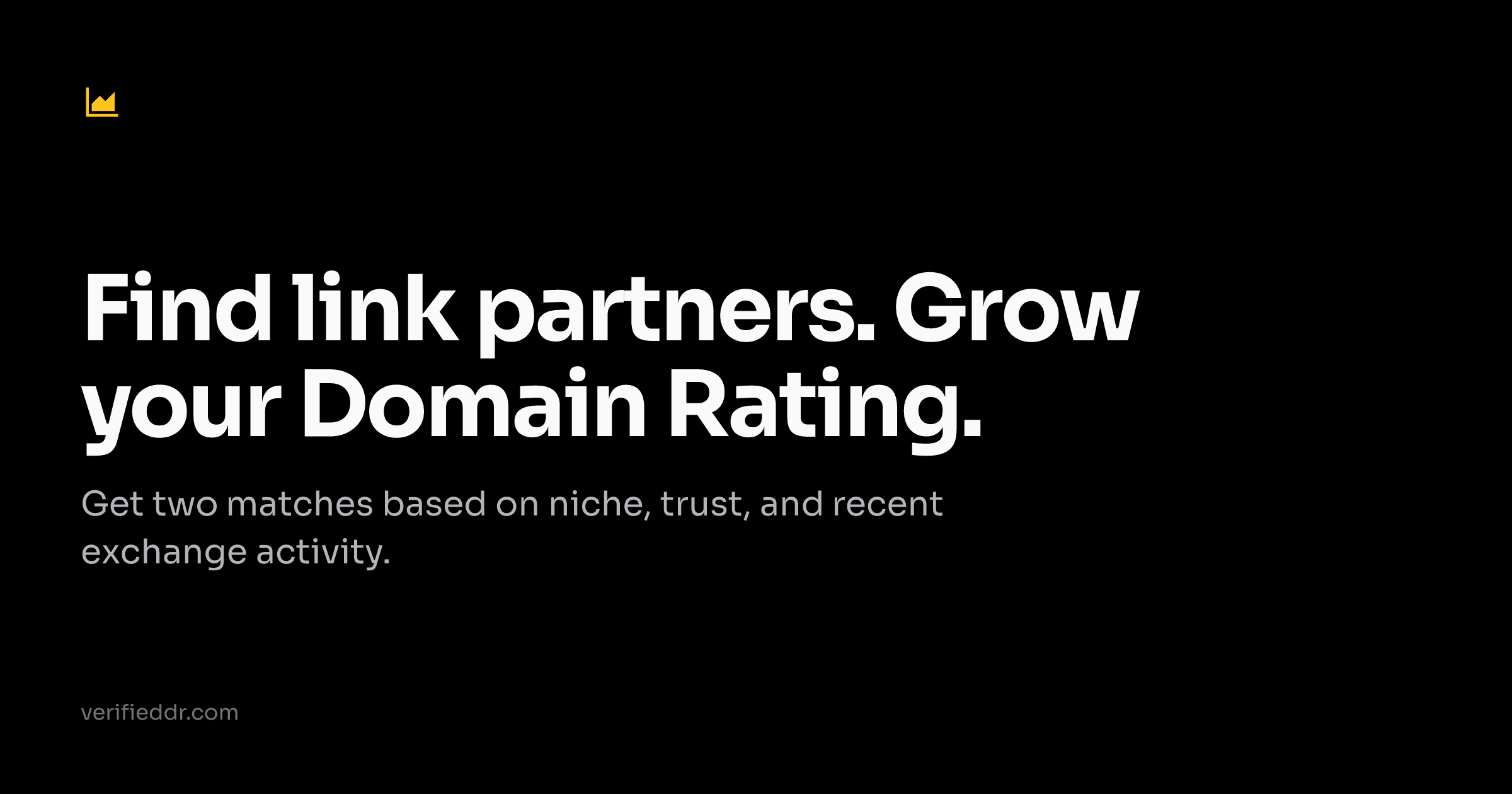The landing page of verifieddr.com